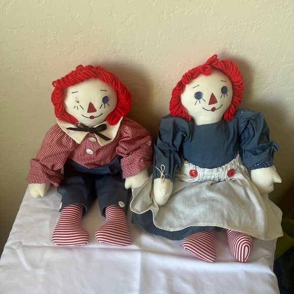 vintage raggedy ann and andy dolls - Picture 2 of 3